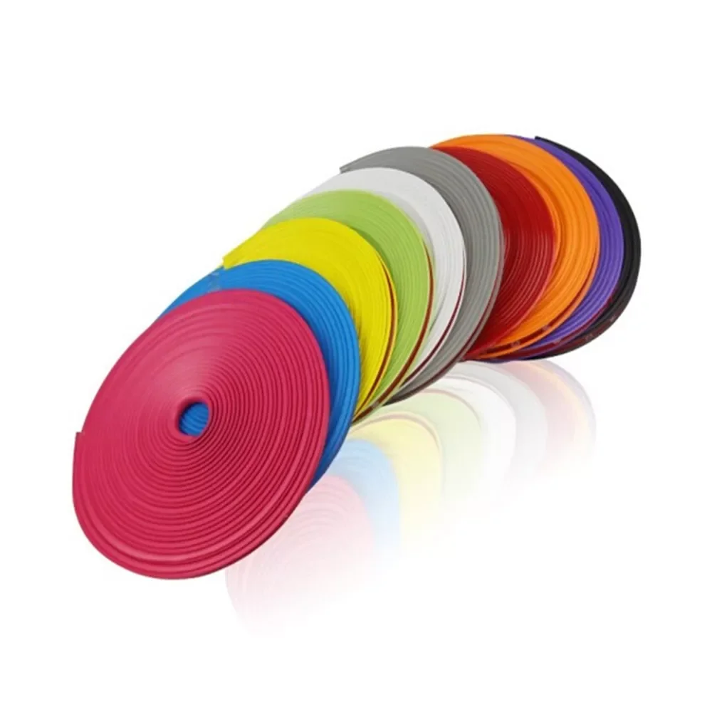 

M Car Decorative Strip Wheel Protector Hub Sticker Rim Guard Rubber Strip Anti Scraping Auto Car Decorative Styling