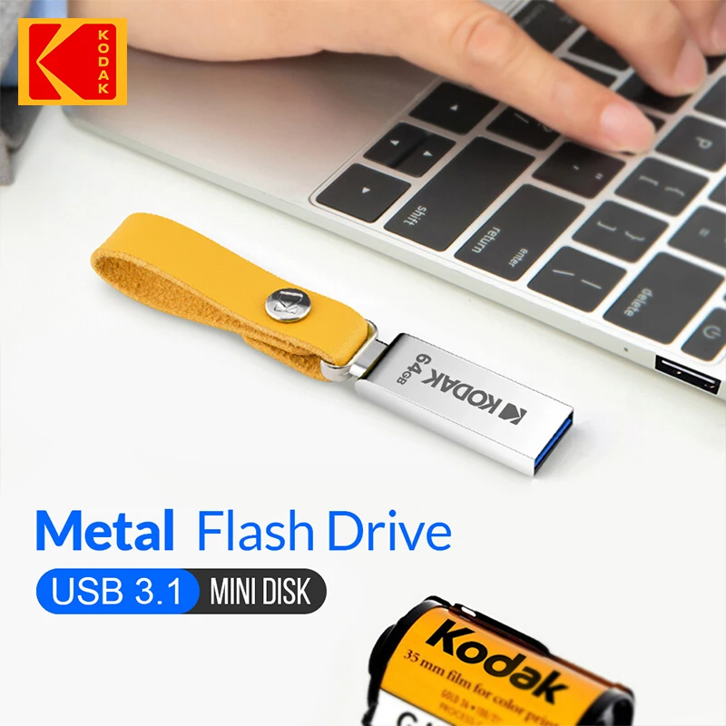 

Оригинальный металлический флеш-накопитель Kodak USB3.1 объемом 64 ГБ, 128 ГБ, высокоскоростной флеш-накопитель 128 ГБ, 64 ГБ, U-диск, 2 шт./партия