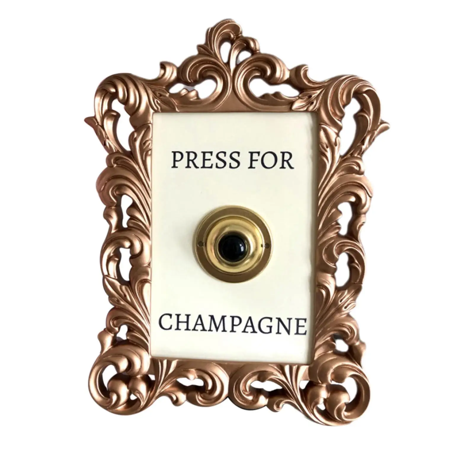 

Button Doorbell Fast Installation Ringer Vintage Shabby Style Champagne Theme Home Decor Bell Handmade Ornamental