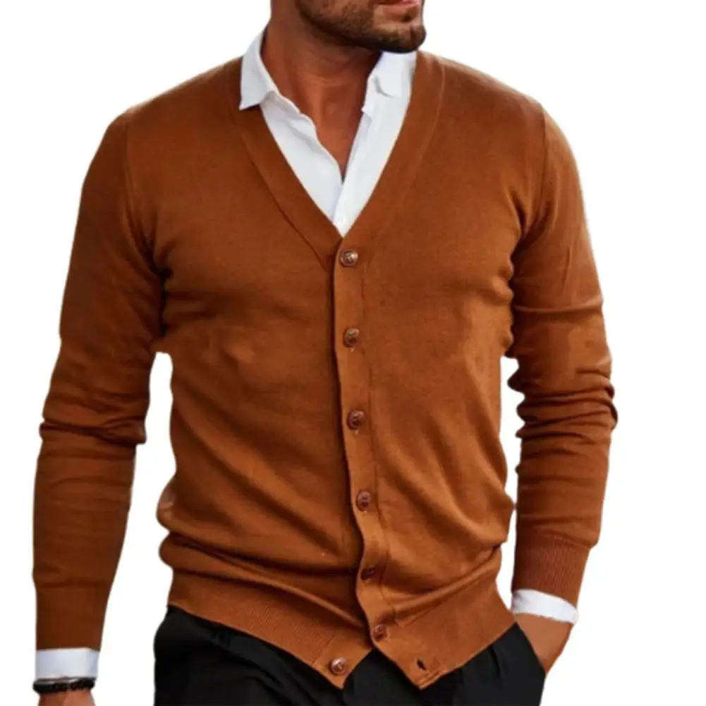

Теплый кардиган, цветная верхняя одежда, свитер, облегающий свитер с длинным рукавом, пальто, зимнее пальто, свитер, однобортный вязаный осенний Однотонный свитер