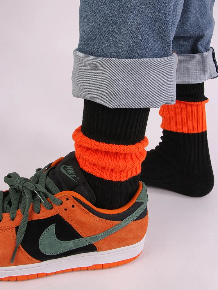 

3 Pairs Autumn and Winter Men Black Cityboy Sock Retro Fashion Brand Women White Khaki Vivi socks