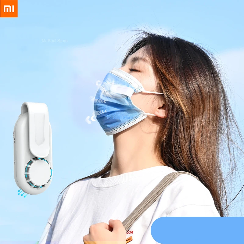 

Портативный вентилятор Xiaomi для маски на лицо с клипсой летний портативный вентилятор для маски спортивный охлаждающий воздушный фильтр пе...
