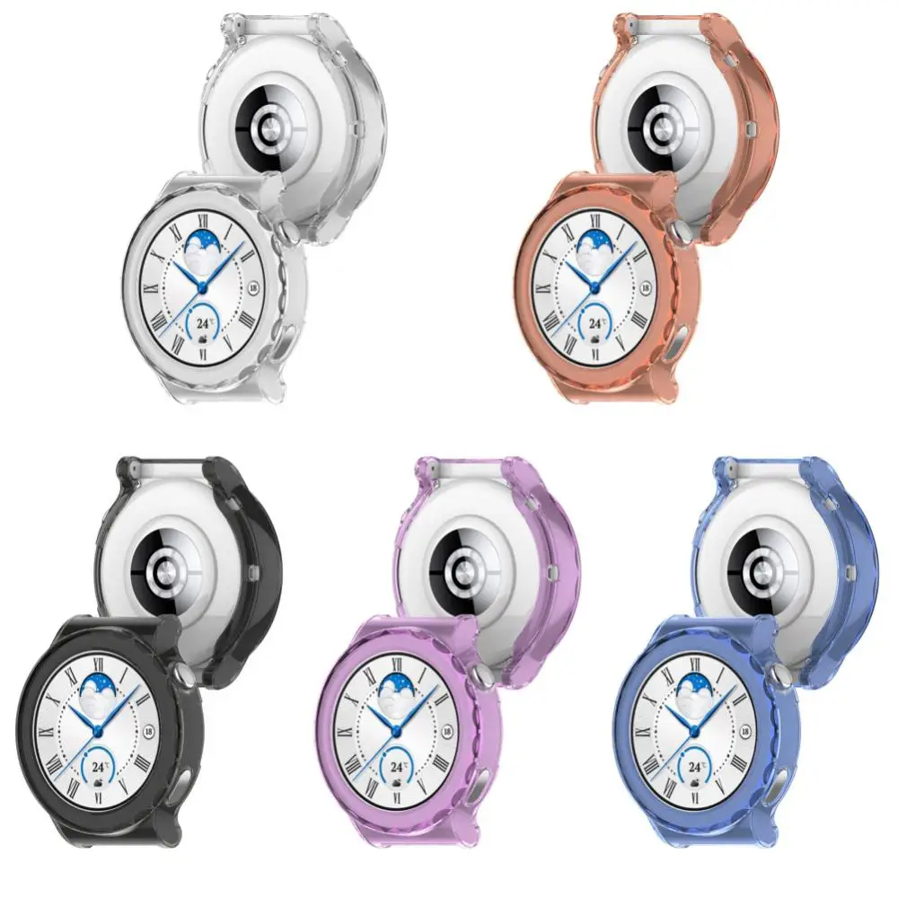 

Transparent Screen Protector Cover For Huawei Watch Gt3 Pro Shell Bumper Frame 43mm 46mm Soft Runner Case Smart Watch Cases