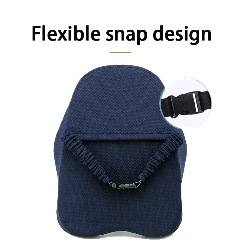 Ортопедическая подушка с эффектом памяти для поясницы и спины на офисный стул