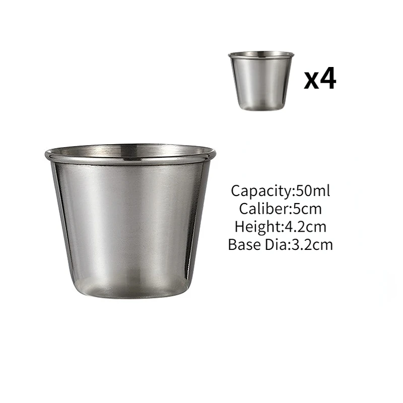 

Мини бокалы из нержавеющей стали USEEKRIL 50/70/80 мл