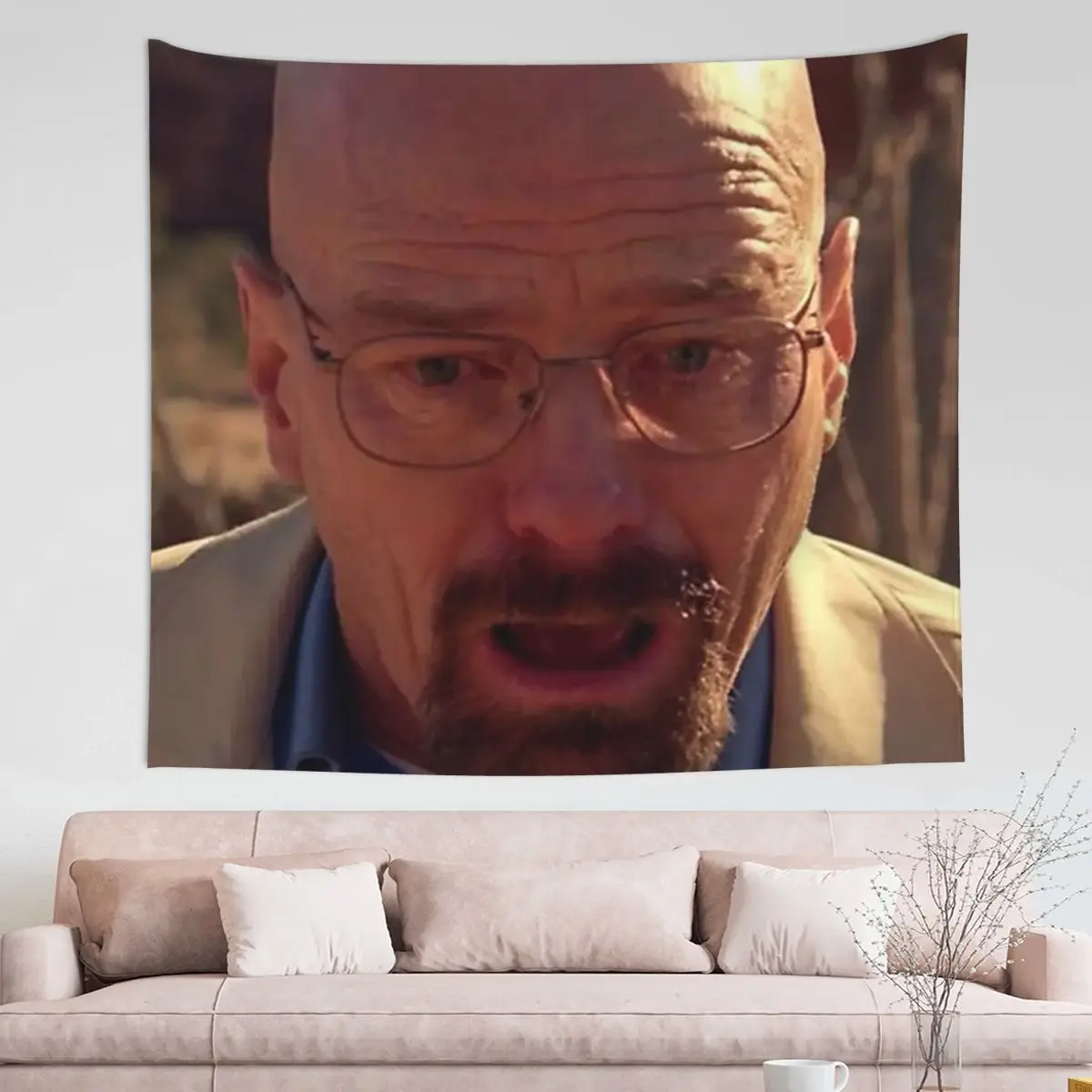 

Walter White Meme Breaking Bad Tapestry Hippie Polyester Wall Hanging Room Decor Table Cover Art Tapestries