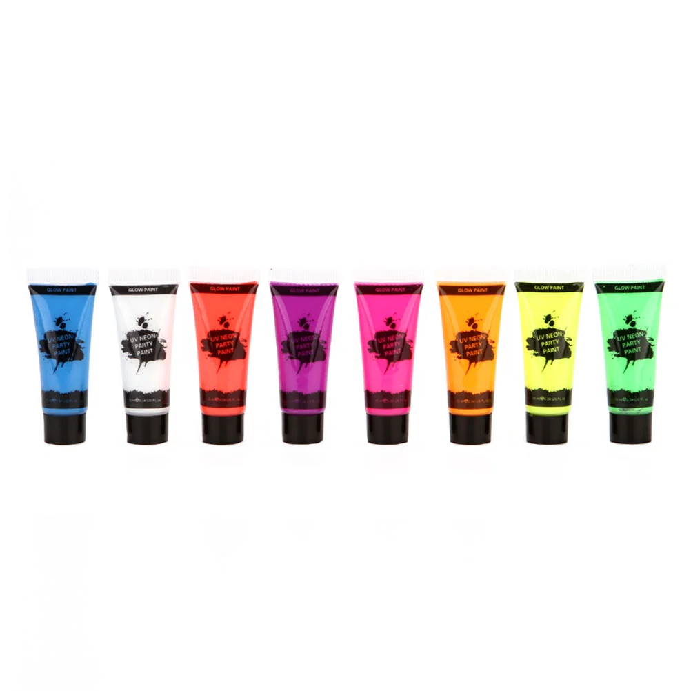 

8pcs Glowing Makeup Washable Finger Face Makeup Set Face Party Fancy Make