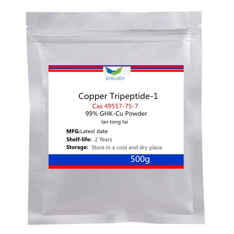 50-1000 г медный трипептид GHK-Cu порошок CAS 49557-75-7 бесплатная доставка