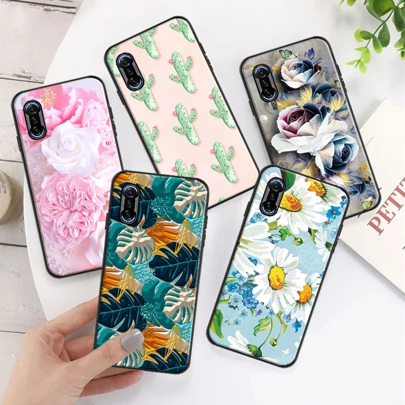 

Phone Case For Samsung Galaxy A31 A21S A32 A41 A42 4G 5G Flower Pattern Plant Retro Art Funda Coque Carcasa Cases Back Cactus