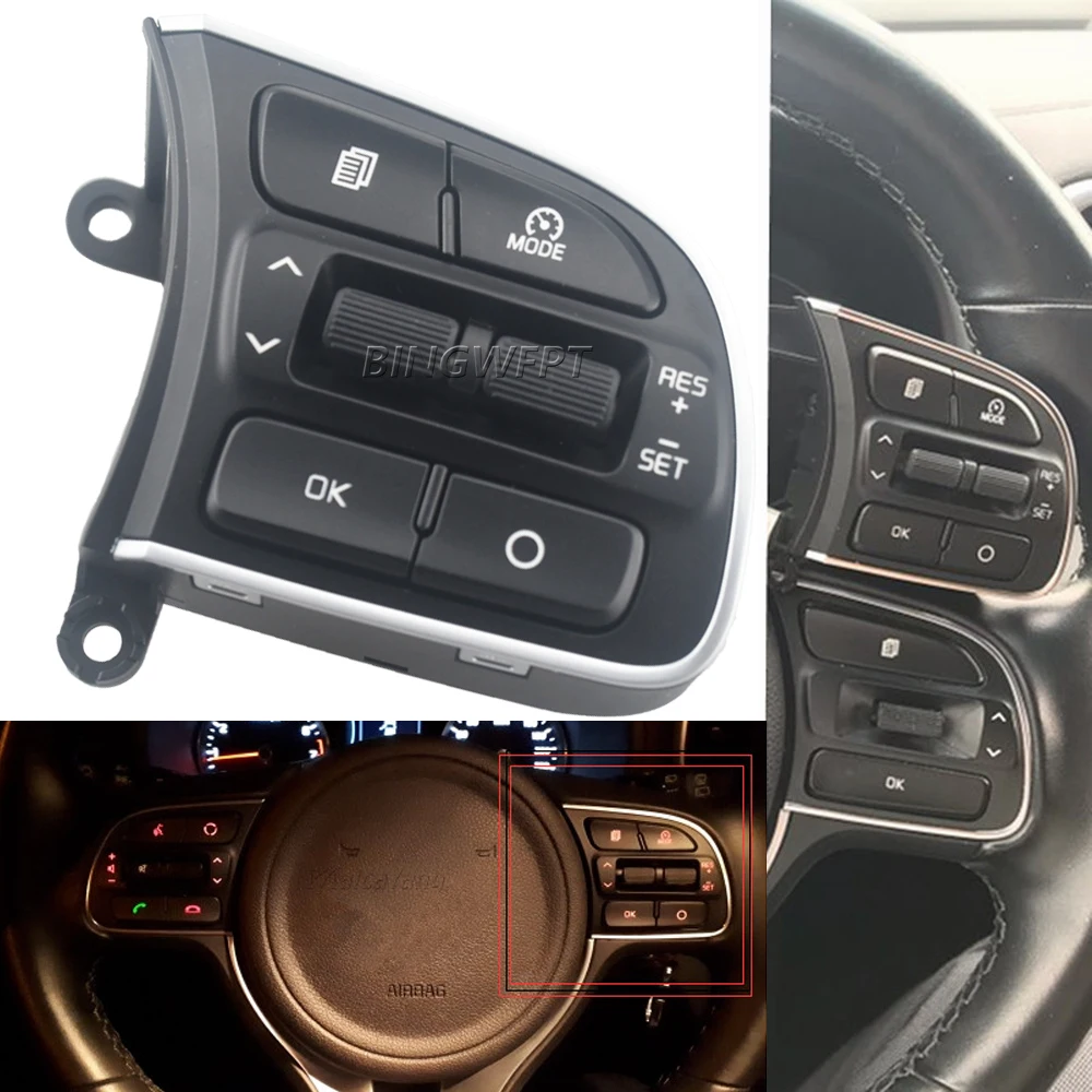 

For Kia Sportage QL 2016 2017 Steering Wheel Cruise Control Switch Right
