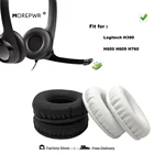 Сменные амбушюры для Logitech H390 H600 H609 H760 H-390, детали для гарнитуры, кожаные накладки, бархатный чехол для наушников