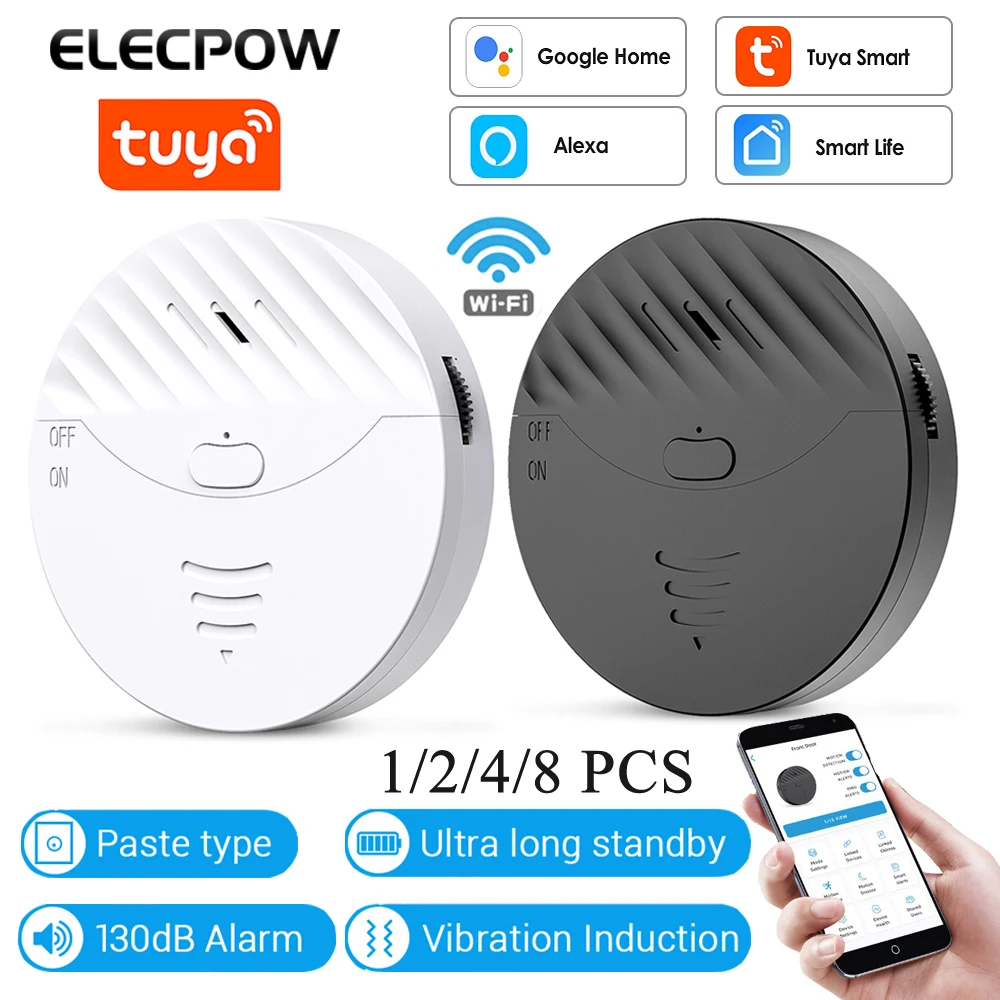 

Смарт-Датчик Elecpow Tuya с Wi-Fi и вибрацией для окон и дверей, дБ