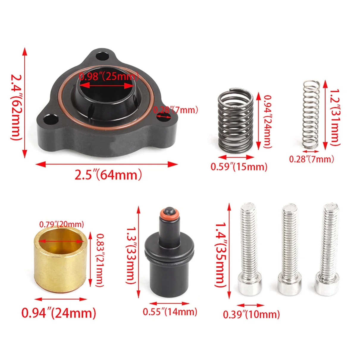 T9356 Автомобильный продувочный клапан комплект адаптера турбокомпрессора