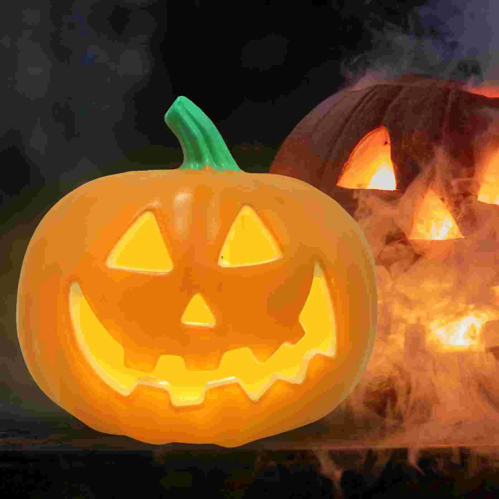 

Классический Декор на Хэллоуин, настольная лампа в виде тыквы, искусственные украшения для дома, внутреннее освещение