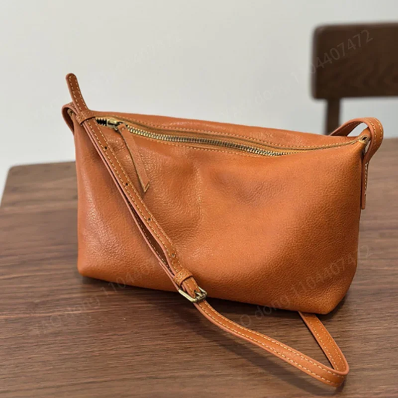 Yao Dong 2025 трендовая кожаная маленькая сумка через плечо из воловьей кожи Baotou