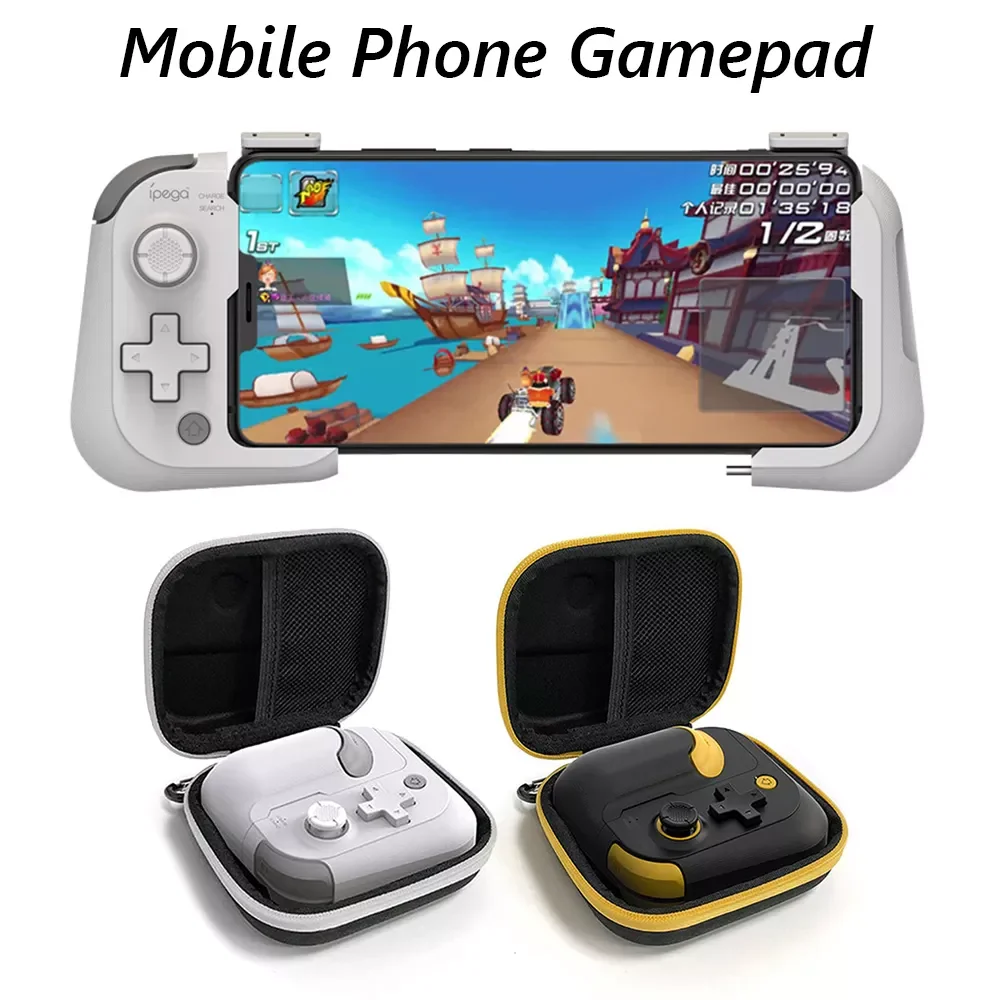 

New Upgraded Mobile Gaming Bluetooth Gamepad Wireless Joystick Game Controller for iOS Android Mobile Phone with Storage Bag
