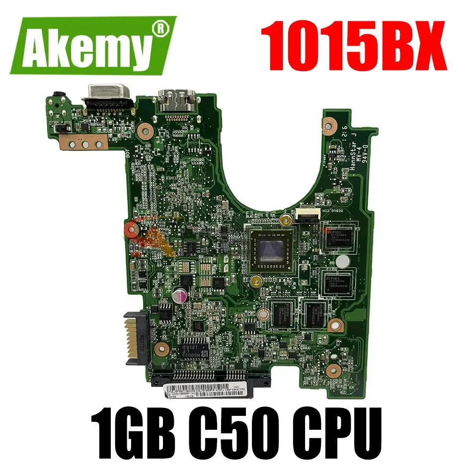 

Akemy 1015BX Ноутбук Материнская плата Asus Eee PC 1015BX материнская плата REV 2,1G полностью протестированная плата без радиатора 1 ГБ C50 Процессор