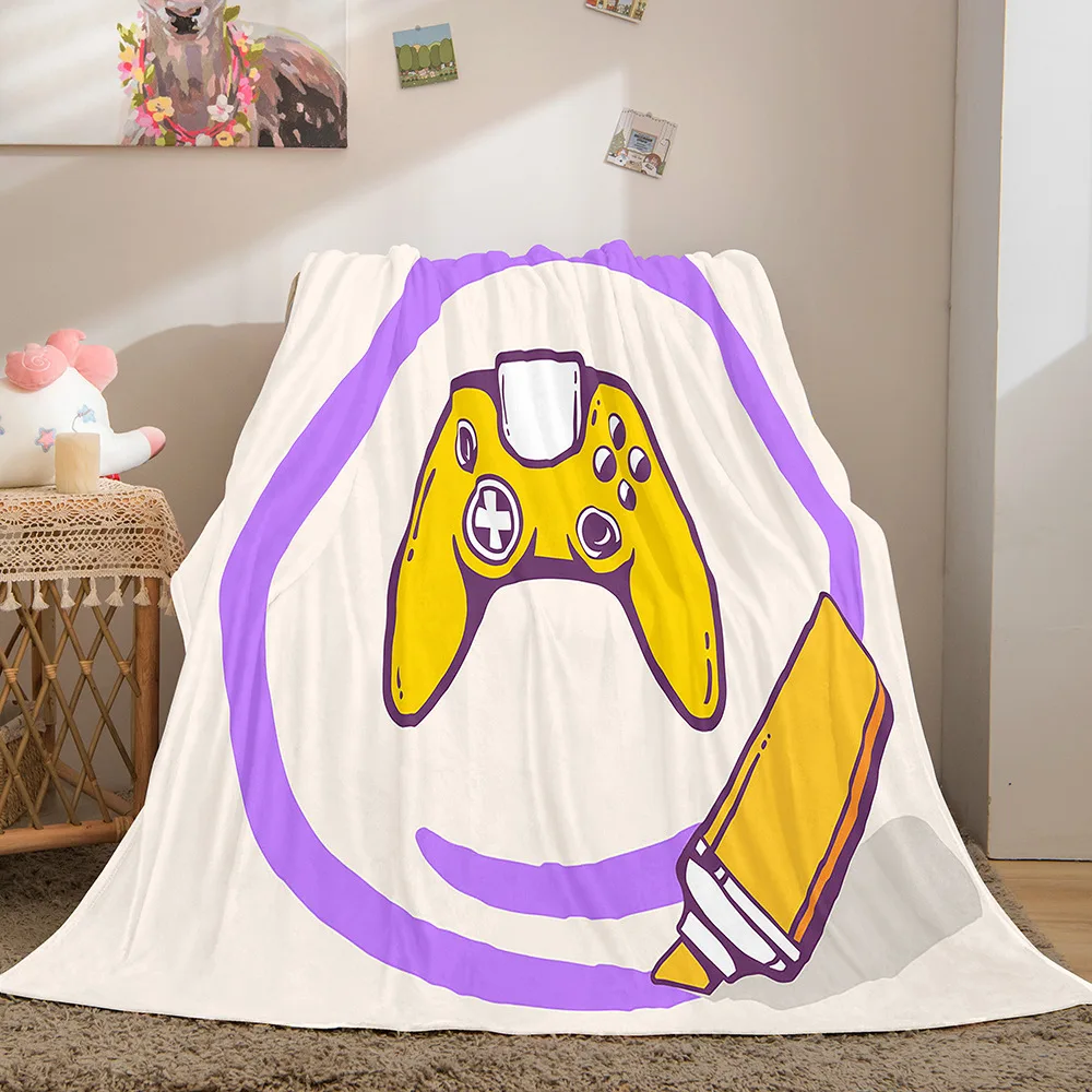 

Video Game Pad Designer Blanket Soft Throw Bedspread Beach Warm for Kids Boys Girls Gift покрывало на кровать Travel Cover