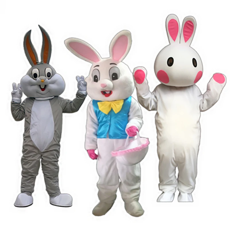

Easter Bunny Mascot Costume Christmas Halloween Walking Performance Props Birthday Party Parent-Child Activities Fun Bunny Costu
