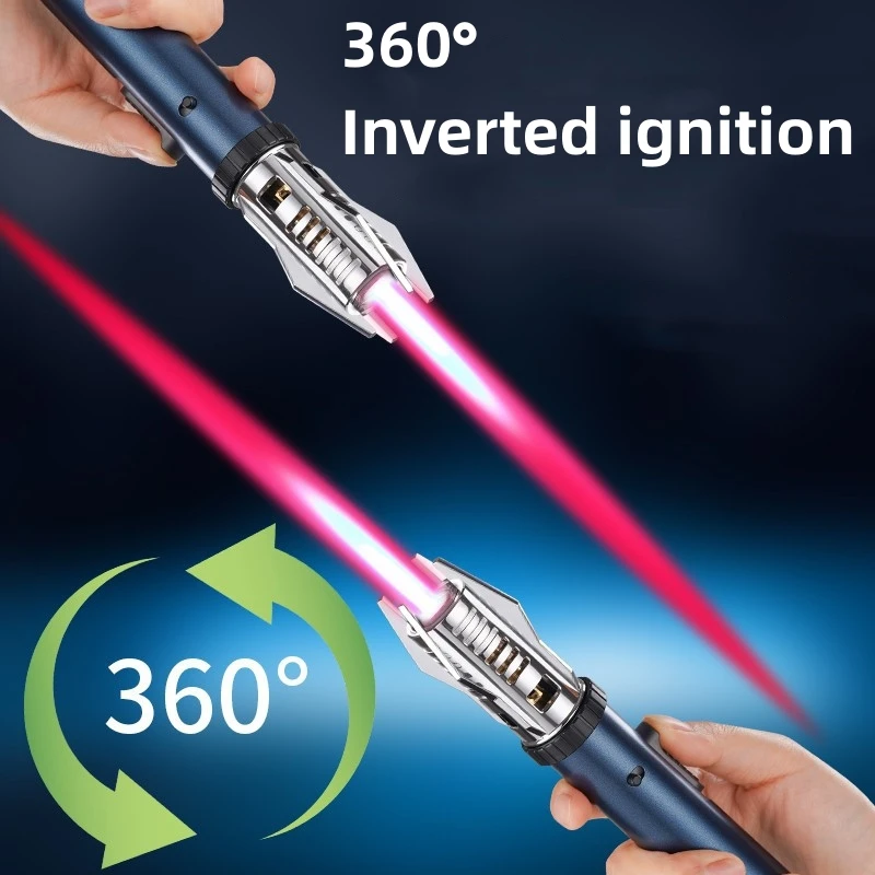 Планета световой меч Бутановая газовая зажигалка 360 ° используется