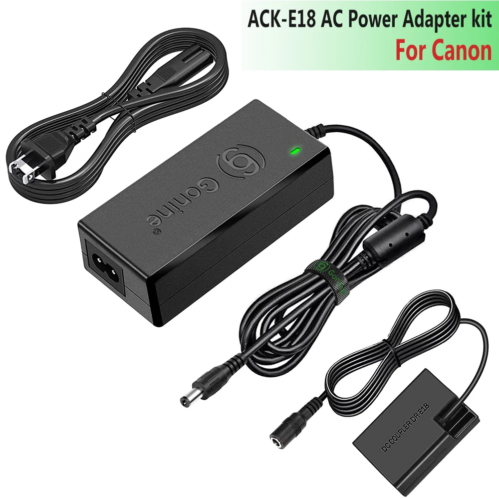 Power Supply For Canon Eos Rebel Rp T7i T6i T8i T6s Sl2 Sl3 850d 77d,kiss X8i X9i X10