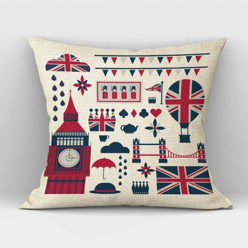 В британском лондонском стиле домашняя декоративная наволочка для подушки
