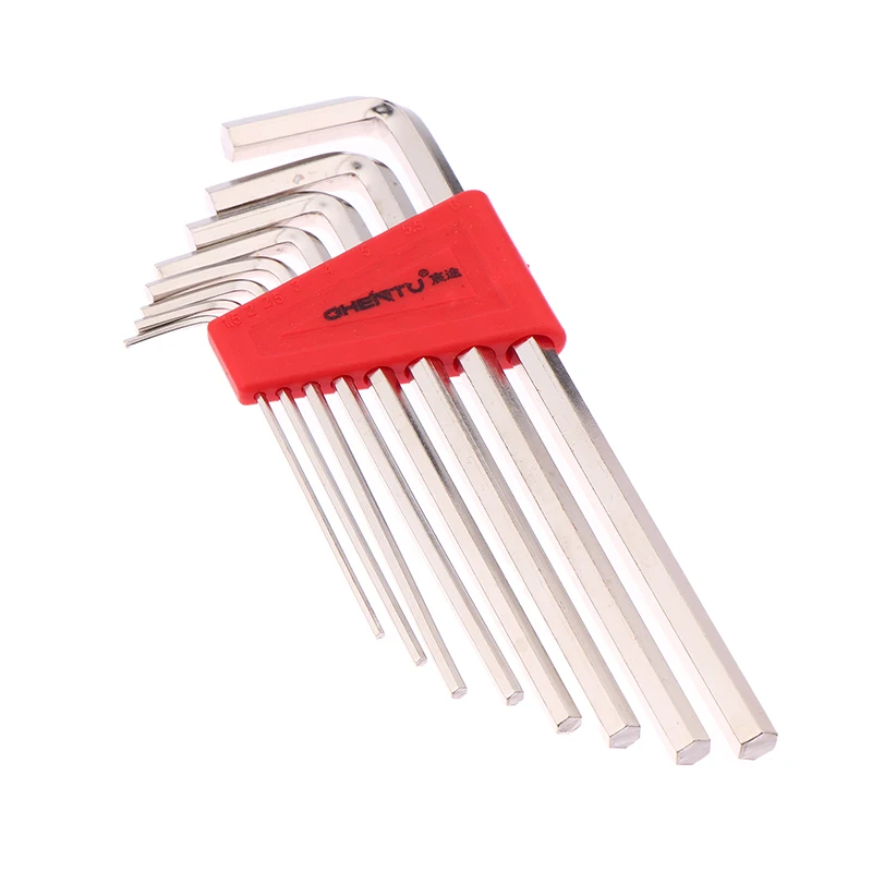 

8 шт. шестигранный ключ, метрический ключ, дюймовый ключ L, размер шестигранного ключа, набор инструментов с короткой рукояткой, легко носить с собой в кармане