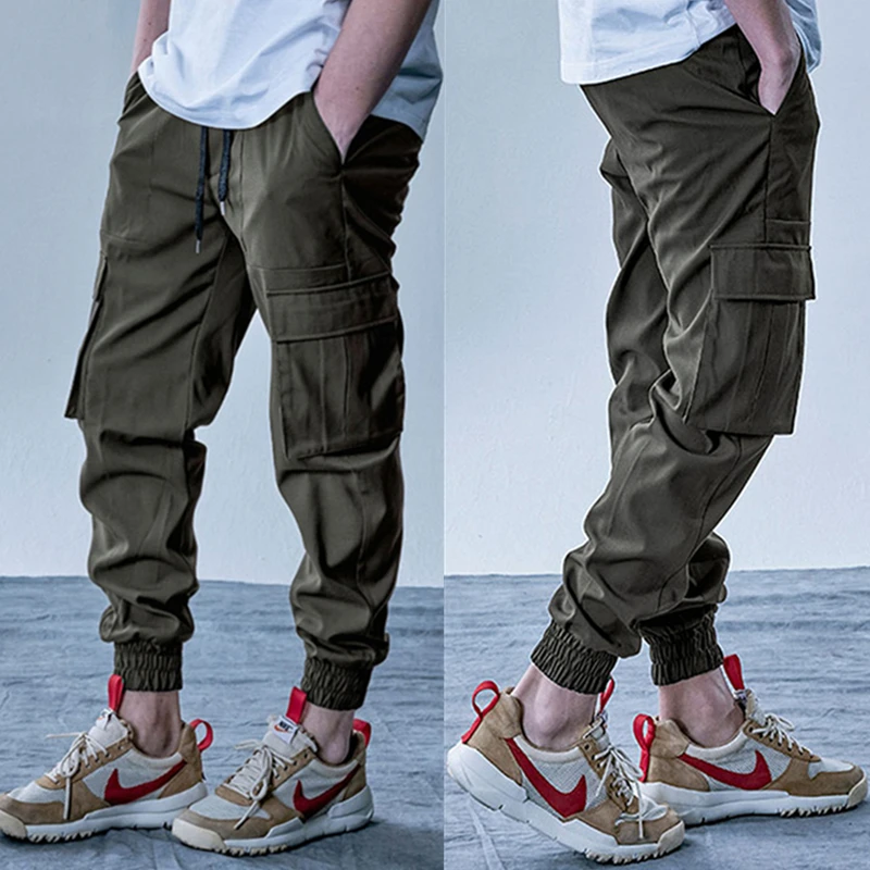 Men Casual Pants Multi Pockets Cargo Trousers Men High Quality Baggy Fashion Streetwear Clothing For Men y2k Pants
