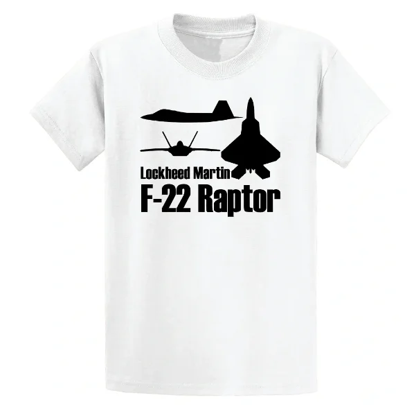 

F-22 Raptor футболка тройного силуэта 100% хлопок O-образный вырез летний короткий рукав Повседневная мужская футболка Размер S-3XL