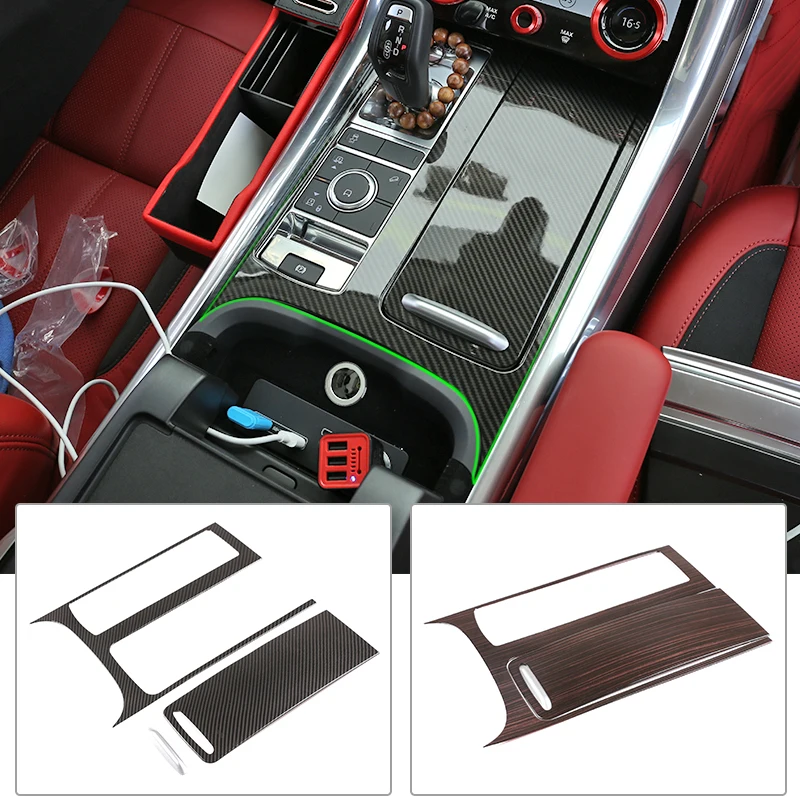 

LHD Car Center Console Gear Shift Holder Protect Decoration Panel ABS For Land Rover Range Rover Sport 2018-2020 Car Sticker