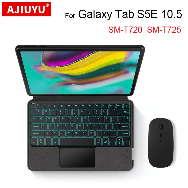 

Bluetooth Keyboard For Samsung Galaxy Tab S5E 10.5" SM-T720 T725 Tablet Case Portuguese Hebrew Spanish Arabic Japanes Keyboard
