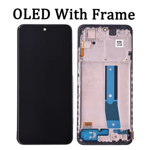 6, 43 ''Super AMOLED для Xiaomi Redmi Note 12S ЖК-дисплей 2303CRA44A Дигитайзер сенсорного экрана для Redmi Note 12S Экран с рамкой