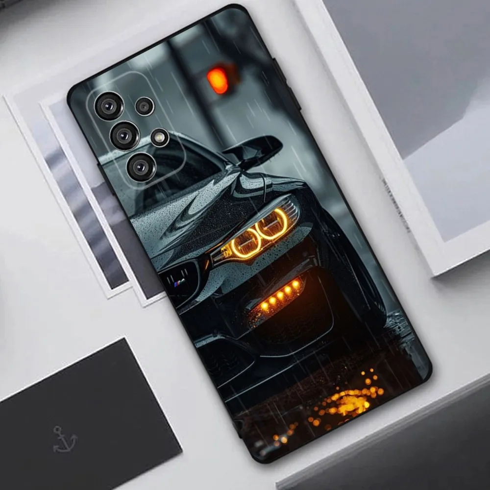 Чехол Blue Car для телефона B- Bmwes-S Samsung Galaxy A20 A21s A22 A31 A32 A52 A53 A72 73 A80 A91 Мягкий черный