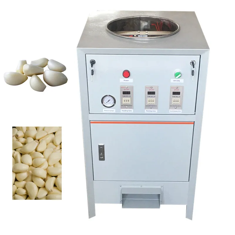 

30KG/H Food Processor Restaurtant Electric Garlic Peeling Machine Automatic Garlic Peeler Machinery 220V/380V/110V