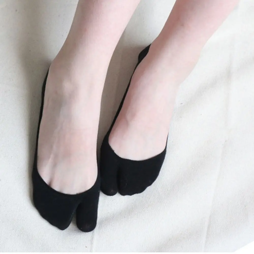 

Split Two-toed Shallow Mouth Female Sock Anti-skid Summer Cotton Sweat-absorbing Invisible Breathable Hosiery