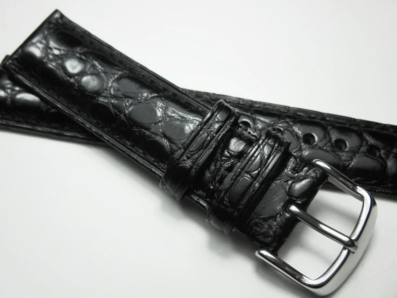 18 19 20 21 22mm Brown Black Alligator leather strap high quality Bracelet Crocodile skin Watch Band For Rolex Omega IWC DW Mido