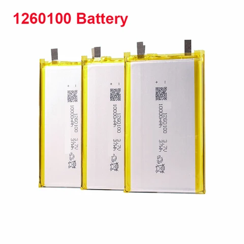 Высококачественные 3,7 V 10000mAh 1260110 перезаряжаемые полимерные батареи Lipo Li-Po для игрушечного внешнего аккумулятора GPS ноутбука кемпинга огни Diy