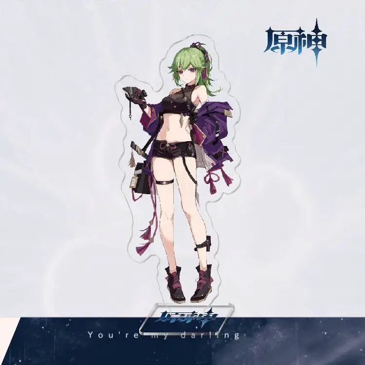 2024 аниме Genshin Impact Shenhe Yanfei Kuki Shinobu Klee Noelle сексуальная серия акриловая