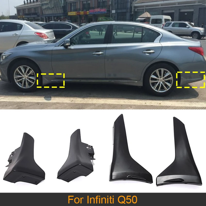 

Автомобильные Брызговики, брызговики, щитки для Infiniti Q50 2014-2017, боковые юбки, балдахины, разветвители из полипропилена