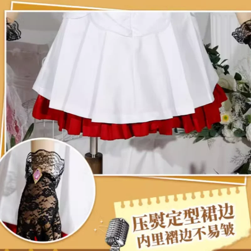 Hinano Косплей Костюм Vtuber VSPO Аниме Женское Элегантное Платье Униформа Одежда Для