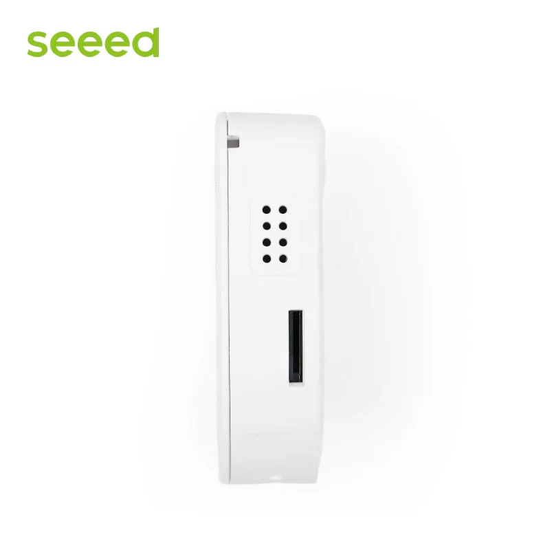 Белый корпус Seeed SenseCAP Watcher W1-B — физический агент с искусственным интеллектом для