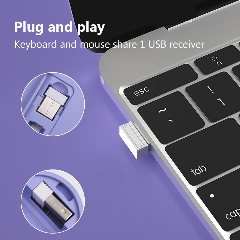 Беспроводная игровая клавиатура 2 4 ГГц для ноутбука Macbook беспроводная Волшебная