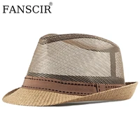 summer sun straw hat for men casual trendy beach western cowboy party cooling elegant ladies panama cap jazz fedoras wholesale