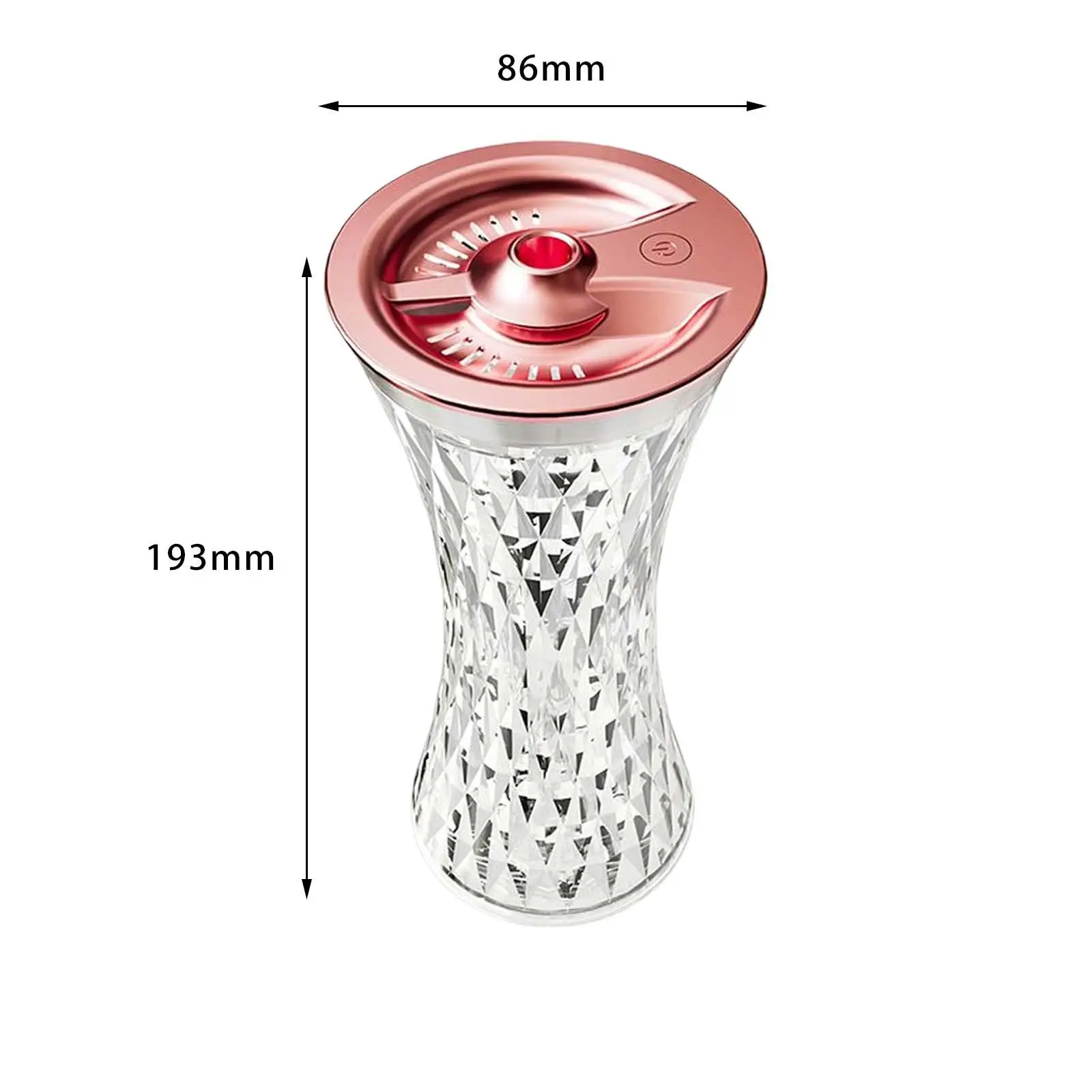 

Air Humidifier Night Light Low Noise 270ml Mist Spray USB with 2 Mist Modes Household Humidifier for Table Bedside Office Travel