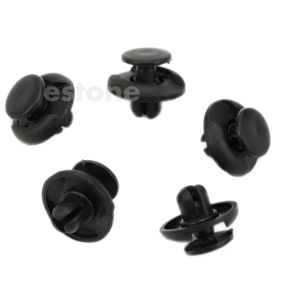 

10pcs Nylon Trim Board Panel Retainer Clips Rivet Fasteners Black for toyota 918B