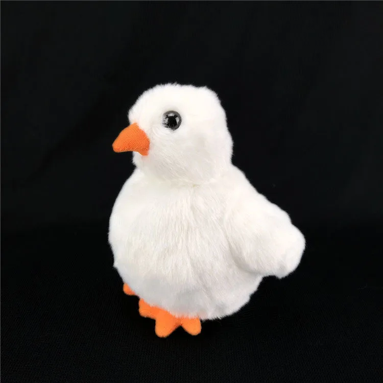 

small cute plush chicken toy stuffed white chick doll gift about 14cm