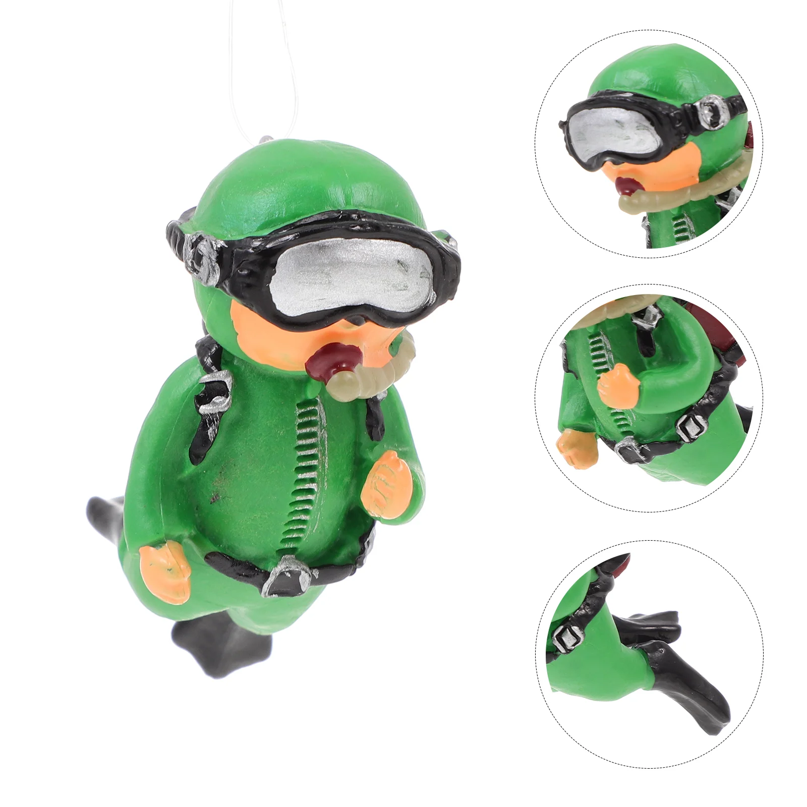 

Divertank Aquarium Ornament Action Treasure Decorations Scuba Decor Toyfloating Figurine Bubbler Aerating Landscape Figure