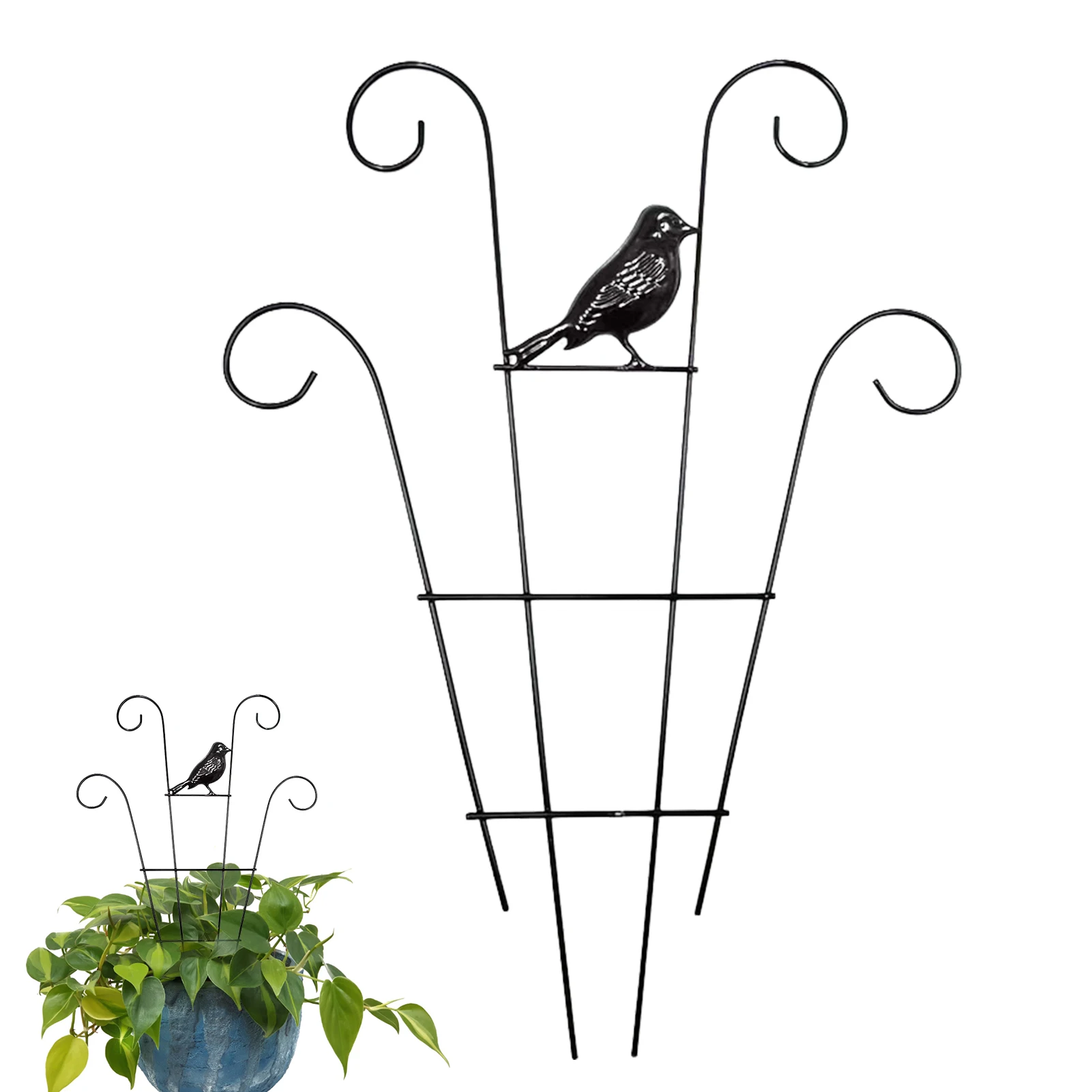

1Pc Creative Climbing Vine Rack Plant Support Stake Stand Vine Climbing Rack Flower Plant Trellis Support Frame Garden Decor