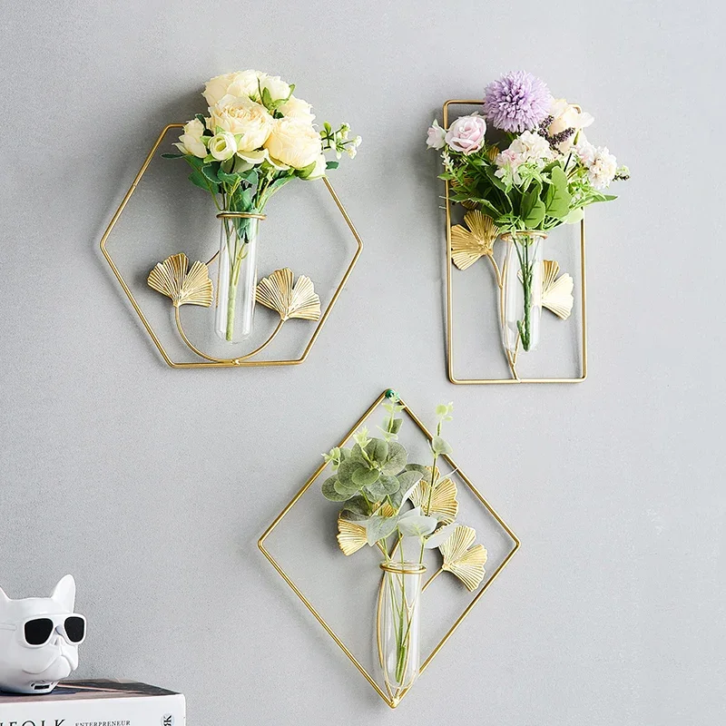Современная стильная настенная ваза креативный декоративный стеклянный