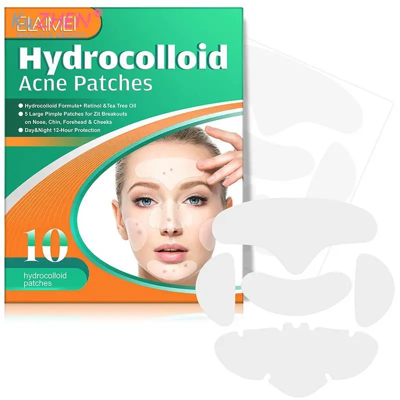 

10pcs Invisible Hydrocolloid Acne Removal Treatment Patch Waterproof Black Head Remover Skin Care Acne Pimple Sticker